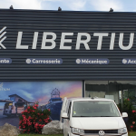 Enseigne lettres découpées Libertium (3)
