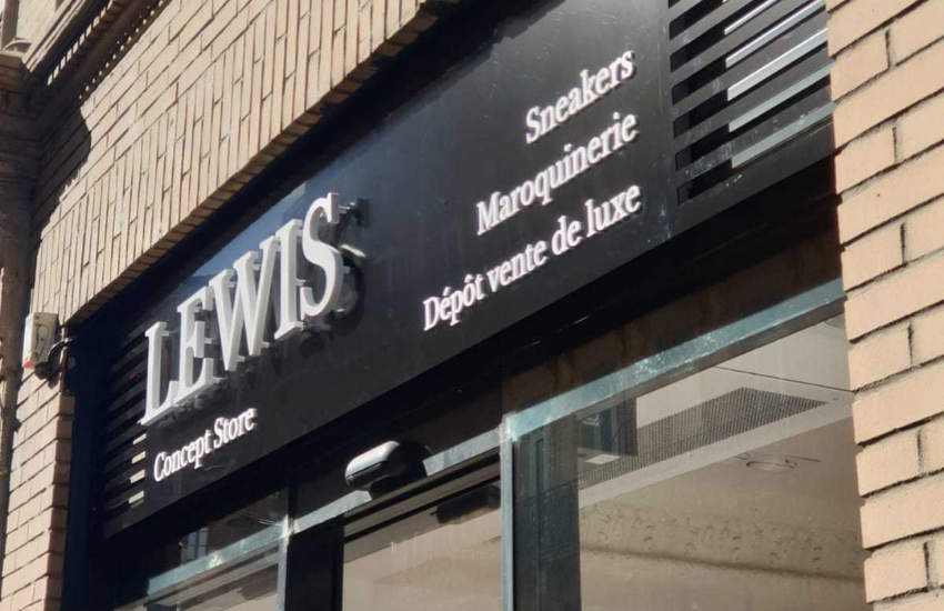Lettre enseigne LEWIS