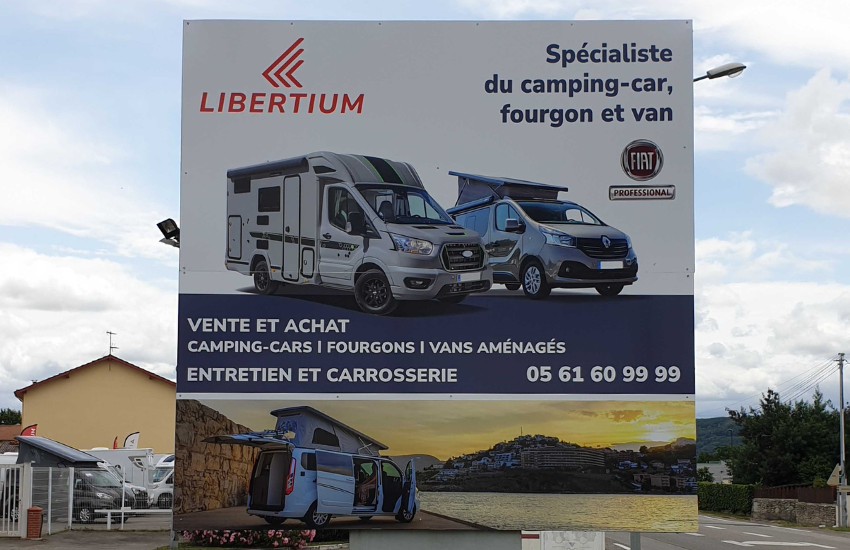 Panneau affichage Libertium