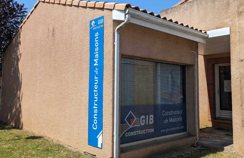 Panneau informationnel GIB Construction