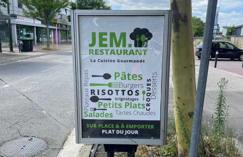 Stop trottoir JEM Restaurant